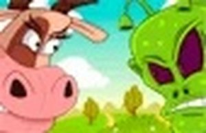 Cows vs Aliens Online Puzzle Game