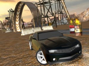 Muddy Village Car Stunt Driving Game