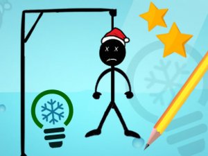Hangman Winter Word Puzzle Game
